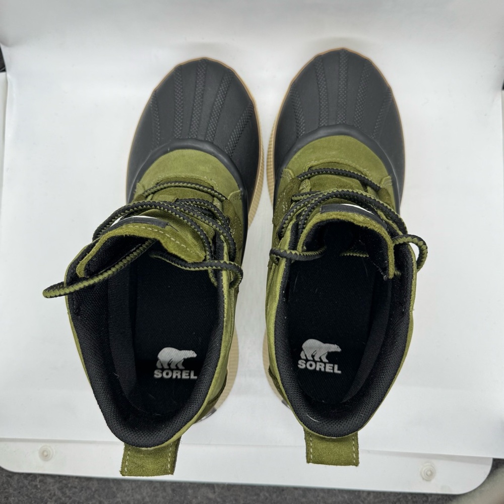 Sorel Women's Out N About IV Classic Waterproof Boots Utility Green, Black - Picture 8 of 14